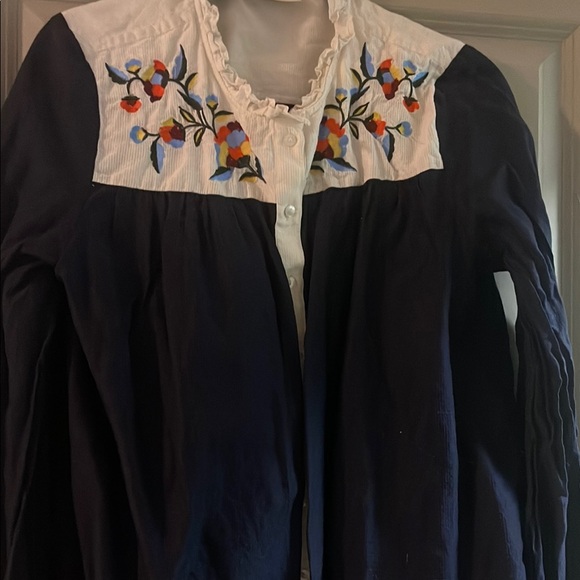 Anthropologie Samant Chauhan Brooke Embroidered Blouse - Picture 7 of 15